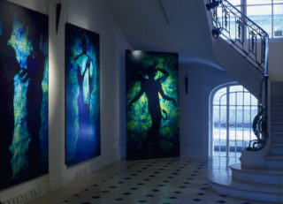 Exposition André Martin, Chronique et autres révélations, vue d'installation, escalier