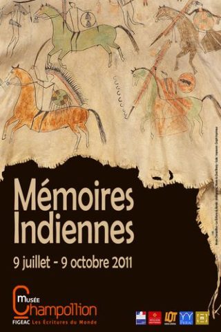 Affiche Musée Champollion Mémoires indiennes 2011