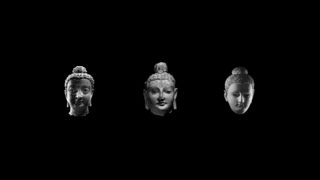 Dominique Blain, Bouddhas de la collection du Musée de Kaboul, vidéo, 2019.