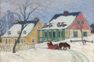 Clarence Gagnon - Vieilles maisons - Baie Saint-Paul, Collection particulière (Toronto)